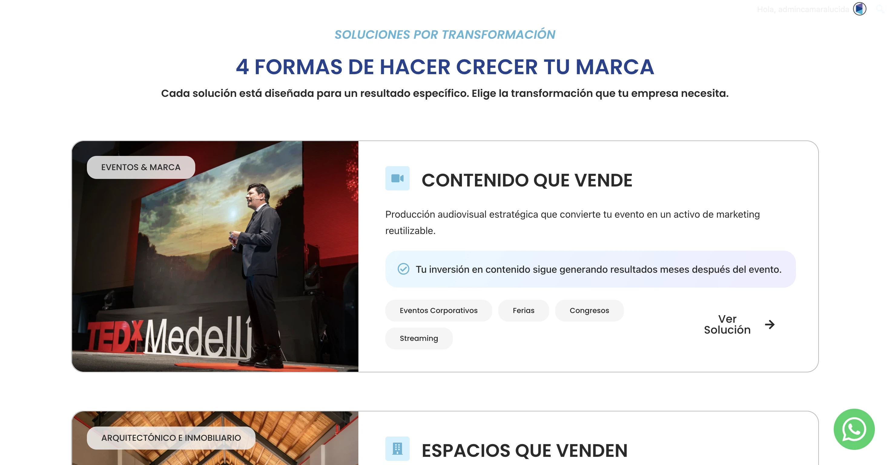 Cámara Lúcida: captura de escritorio 2 de 3