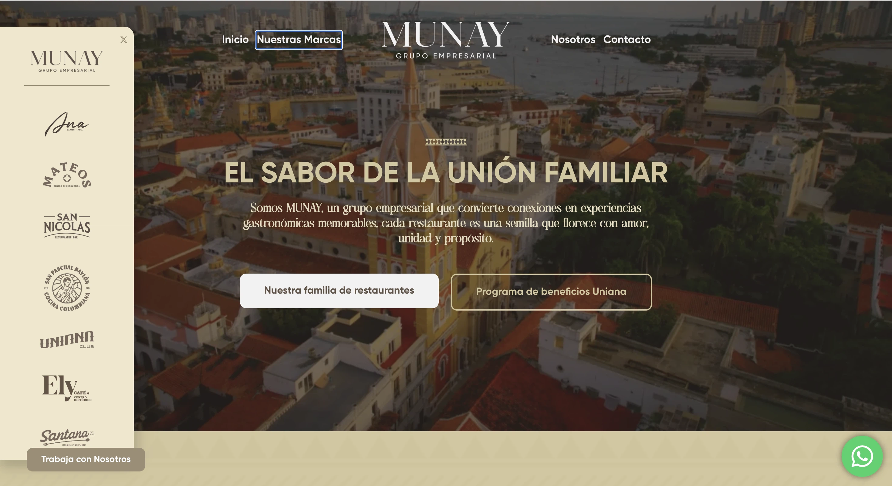 MUNAY Grupo Empresarial: captura de escritorio 6 de 6